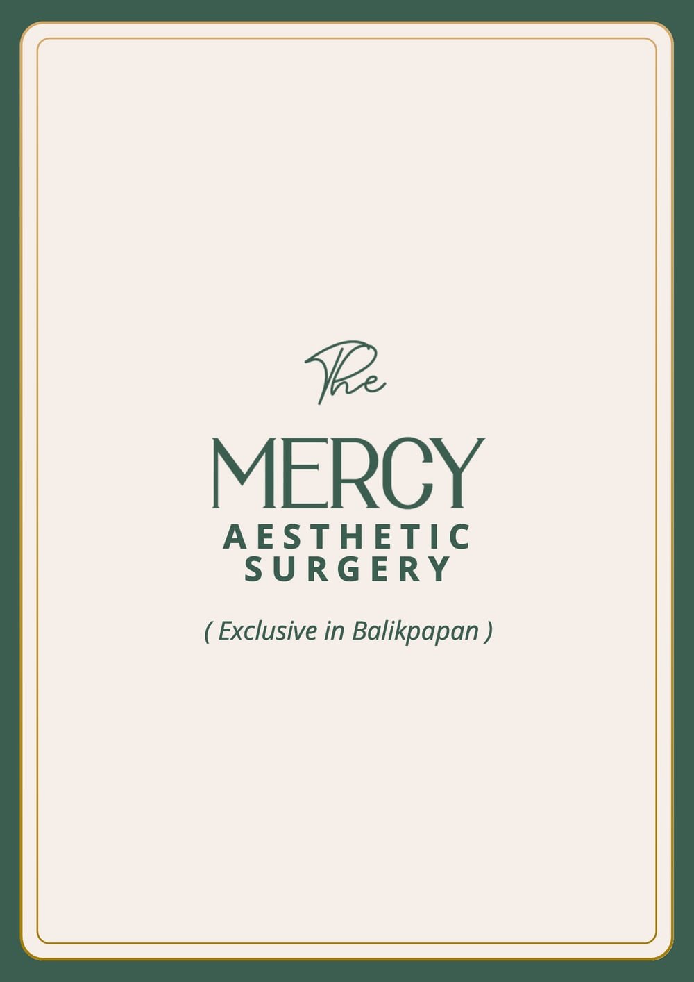 Sampul divisi Aesthetic Surgery pricelist The Mercy Clinic, eksklusif di cabang Balikpapan